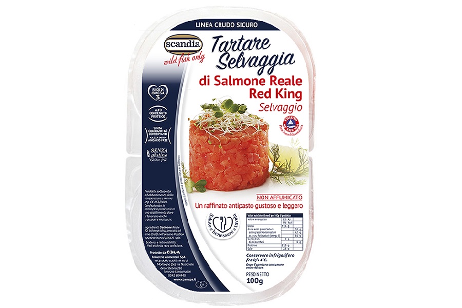 Tartare di Salmone Selvaggio Reale (Red King)